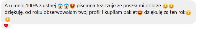 Opinia o kursie maturalnym z angielskiego 5